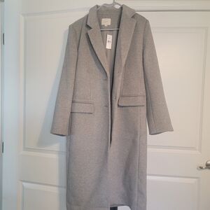 Brand New LOFT gray Trench Coat with tags